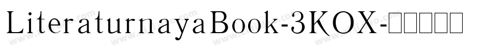 LiteraturnayaBook-3KOX字体转换