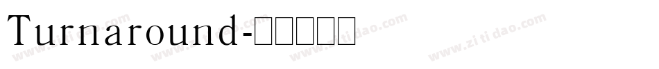 Turnaround字体转换