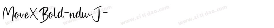 MoveXBold-ndwJ字体转换