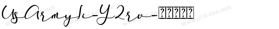 UsArmyIi-Y2rv字体转换