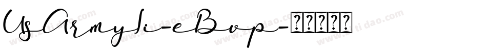 UsArmyIi-eBvp字体转换