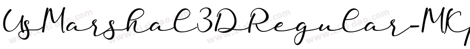 UsMarshal3DRegular-MKpB字体转换
