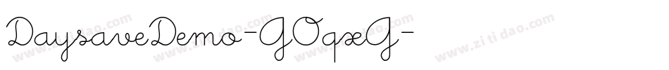 DaysaveDemo-GOqxG字体转换