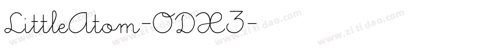 LittleAtom-ODX3字体转换