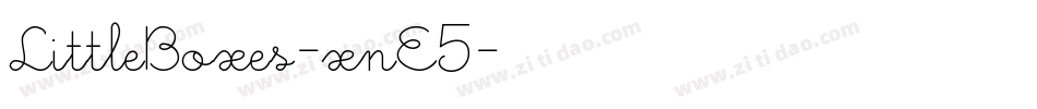 LittleBoxes-xnE5字体转换