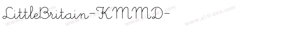 LittleBritain-KMMD字体转换