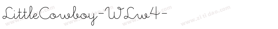 LittleCowboy-WLw4字体转换