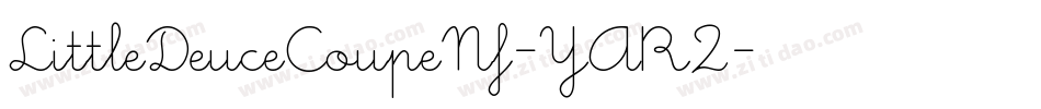 LittleDeuceCoupeNf-YAR2字体转换