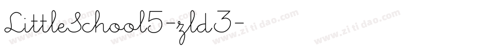 LittleSchool5-zld3字体转换