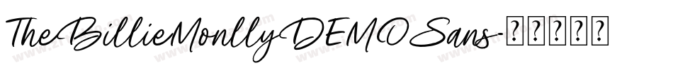 TheBillieMonllyDEMOSans字体转换