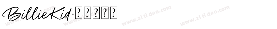 BillieKid字体转换