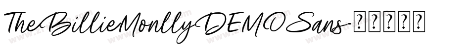 TheBillieMonllyDEMOSans字体转换