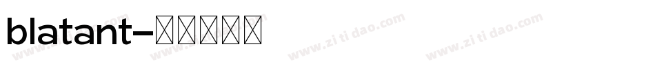blatant字体转换