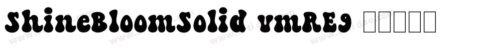 ShineBloomSolid-vmRE9字体转换