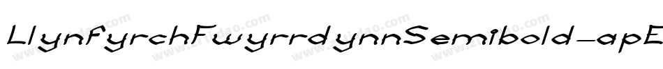 LlynfyrchFwyrrdynnSemibold-apEJ字体转换