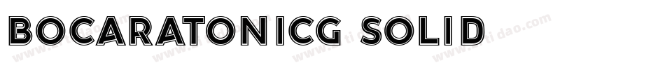 BocaRatonICG-Solid字体转换