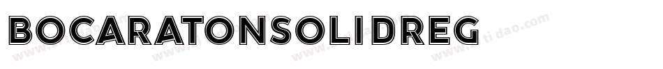 bocaratonsolidreg字体转换