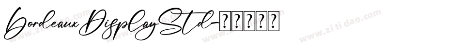 BordeauxDisplayStd字体转换
