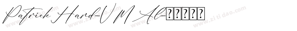 PatrickHand-VMAl字体转换