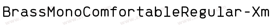 BrassMonoComfortableRegular-XmYK字体转换