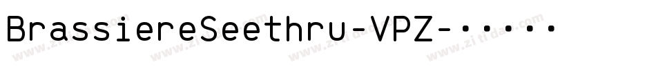 BrassiereSeethru-VPZ字体转换