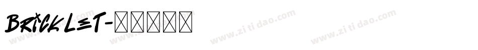 BRICKLET字体转换