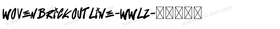 WovenBrickOutline-WWLz字体转换