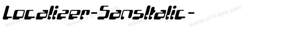 Localizer-SansItalic字体转换