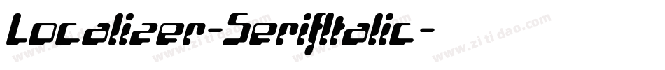 Localizer-SerifItalic字体转换