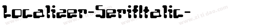 Localizer-SerifItalic字体转换