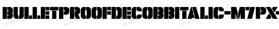 BulletproofDecoBbItalic-M7px字体转换