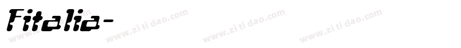 Fitalia字体转换