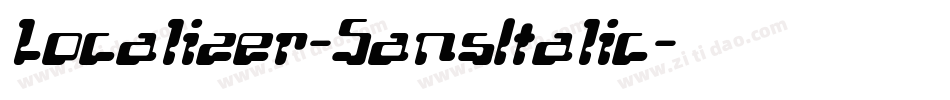 Localizer-SansItalic字体转换