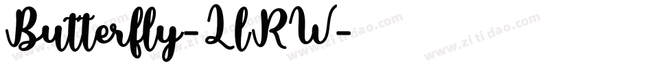 Butterfly-LlRW字体转换