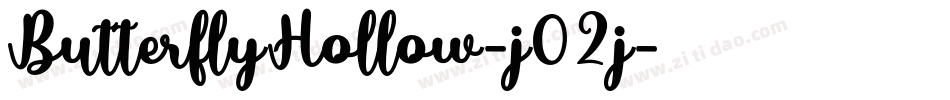 ButterflyHollow-j02j字体转换