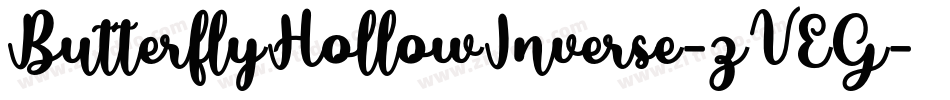 ButterflyHollowInverse-zVEG字体转换