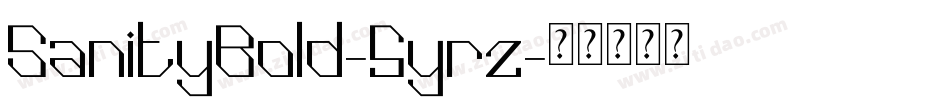 SanityBold-5yrz字体转换