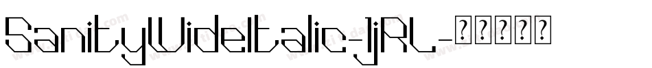 SanityWideItalic-1jRL字体转换