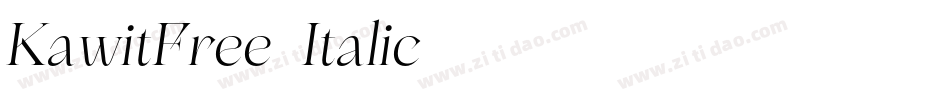 KawitFree-Italic字体转换