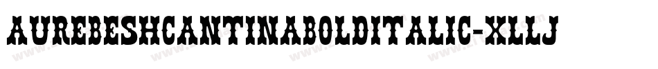 AurebeshCantinaBoldItalic-xllj字体转换
