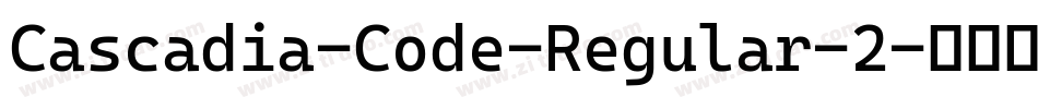 Cascadia-Code-Regular-2字体转换