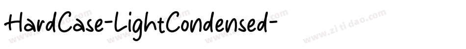 HardCase-LightCondensed字体转换
