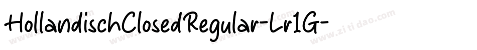 HollandischClosedRegular-Lr1G字体转换