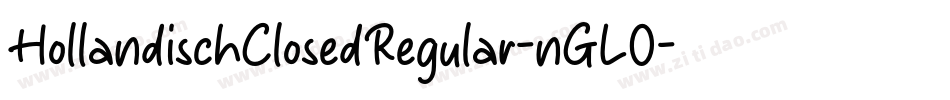 HollandischClosedRegular-nGL0字体转换