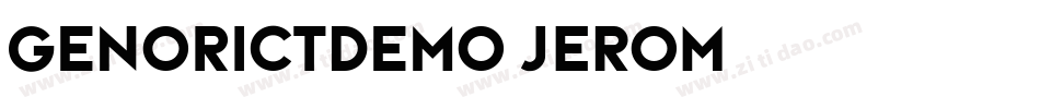 GenorictDemo-jERoM字体转换
