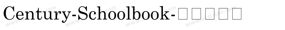 Century-Schoolbook字体转换