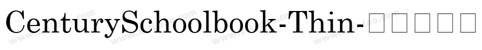 CenturySchoolbook-Thin字体转换