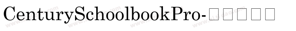 CenturySchoolbookPro字体转换