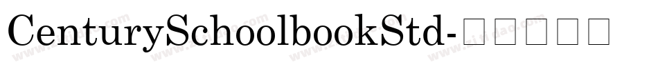 CenturySchoolbookStd字体转换