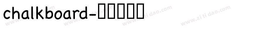 chalkboard字体转换